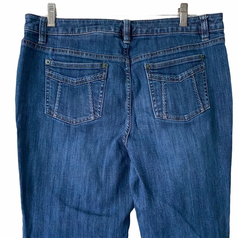 Liz Claiborne Stretch Jeans Straight Leg 10 - Picture 4 of 6